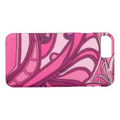 Coques Case-Mate iPhone Tableau Abstrait à panneau rose (Dos (Horizontal))