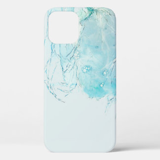 Case-Mate iPhone Case Tableau abstrait bleu et blanc