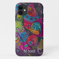 Tableau Abstrait d'aubergine et de tourbillon de c