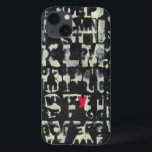 Case-Mate iPhone Case Tableau alphabétique de Norman Wyatt<br><div class="desc">Si vous aimez passer des examens de vision,  ce tableau est pour vous ! La lettre de l'alphabet anglais s'impose l'une sur l'autre,  les obscurcissant presque dans ce tableau de Norman Wyatt. La lettre Y se distingue grâce à sa coloration rose.</div>