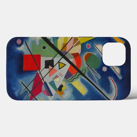 Coques Case-Mate iPhone Tableau bleu de Kandinsky (Verso (horizontal))