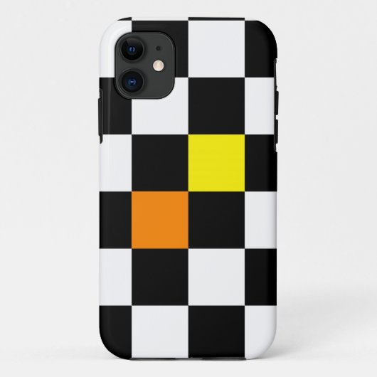 Coques Case-Mate iPhone Tableau de bord avec jaune et orange (Dos)