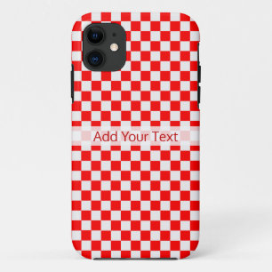Coque iPhone 11 Tableau de bord classique rouge et blanc par STayl