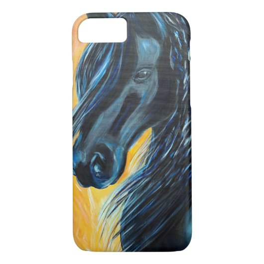 Coques Case-Mate iPhone Tableau de Cheval Noir (Dos)