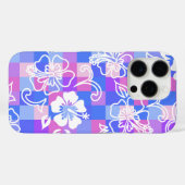 Coques Case-Mate iPhone Tableau de contrôle Hibiscus Hawaiian Floral Viole (Verso (horizontal))