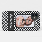 Coques Case-Mate iPhone Tableau de contrôle noir et blanc (Dos (Horizontal))