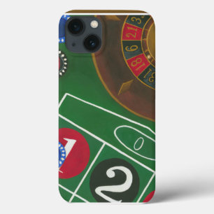 Coques Pour iPhone Tableau de roulette avec les puces et la roue