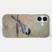Coques Case-Mate iPhone Tableau d'oiseaux de poulets Nom personnalisé (Verso (horizontal))