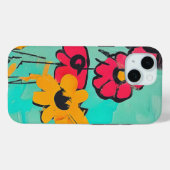Coques Case-Mate iPhone Tableau Floral contemporain (Verso (horizontal))