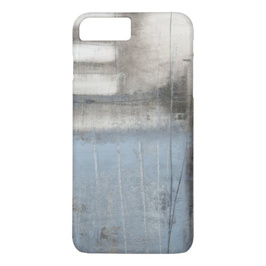 Coques Case-Mate iPhone Tableau gris et bleu Abstrait (Dos)