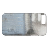 Coques Case-Mate iPhone Tableau gris et bleu Abstrait (Dos (Horizontal))