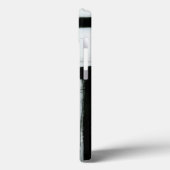 Coques Case-Mate iPhone Tableau noir et blanc Abstrait (Verso / Gauche)