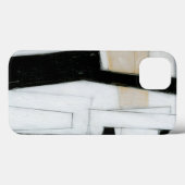 Coques Case-Mate iPhone Tableau noir et blanc Abstrait (Verso (horizontal))