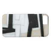 Coques Case-Mate iPhone Tableau noir et blanc Abstrait (Dos (Horizontal))