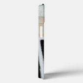 Coques Case-Mate iPhone Tableau noir et blanc Abstrait (Verso / Droite)
