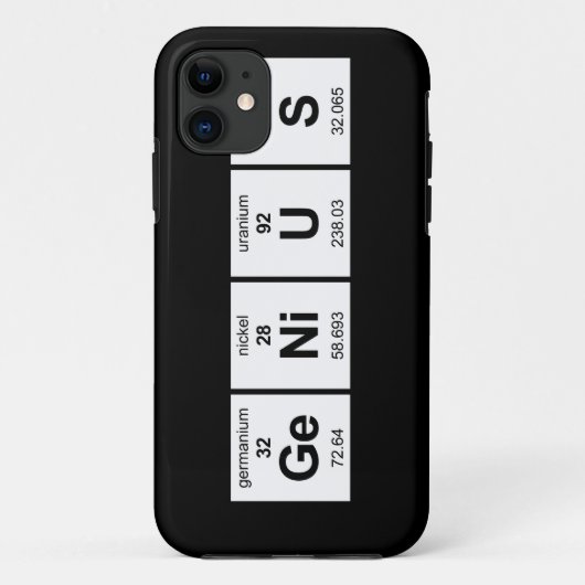 Coques Case-Mate iPhone Tableau périodique de génie (Dos)