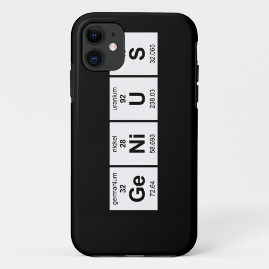 Coques Case-Mate iPhone Tableau périodique de génie (Dos)