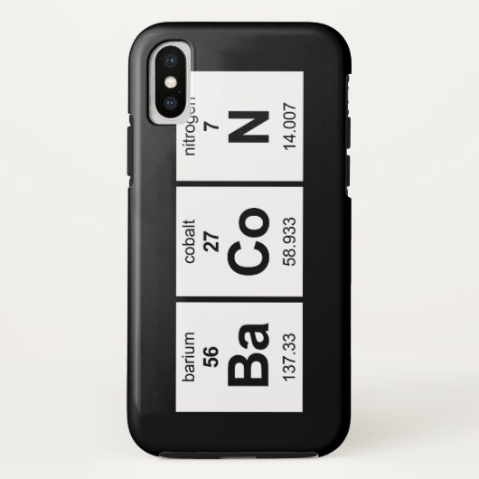 Coques Case-Mate iPhone Tableau périodique de lard (Dos)