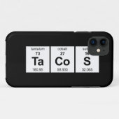 Coques Case-Mate iPhone Tableau périodique de tacos (Dos (Horizontal))