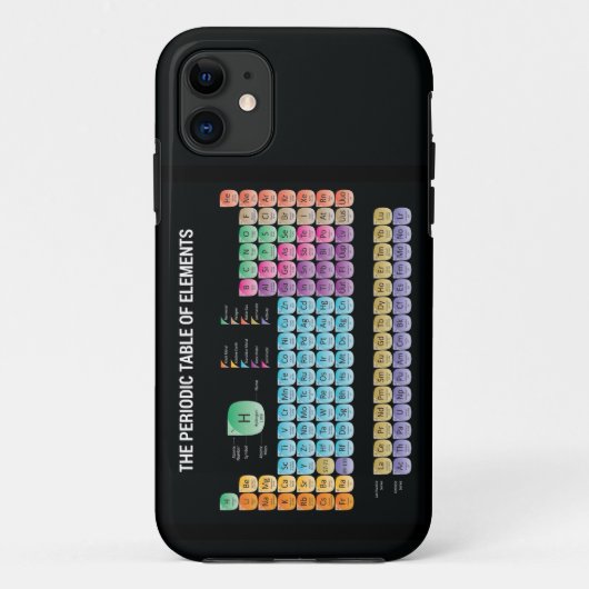 Coques Case-Mate iPhone Tableau périodique des éléments lancer l'oreiller (Dos)