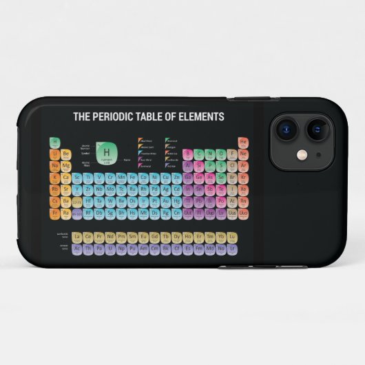 Coques Case-Mate iPhone Tableau périodique des éléments lancer l'oreiller (Dos (Horizontal))