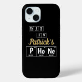 Coques Case-Mate iPhone Tableau périodique personnalisé des éléments Chimi (Verso)