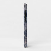 Coques Case-Mate iPhone Tache d'aquarelle abstraite rose bleu et blush (Dos/Gauche)