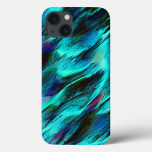 Case-Mate iPhone Case taches brillantes du cyan au bleu, et taches rouge
