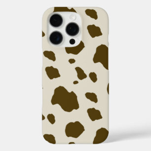 Coques iPhone 16 Pro Taches Brown de vache à peau d'animal