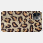 Coques Case-Mate iPhone Taches Brown leopard fausse fourrure (Dos (Horizontal))