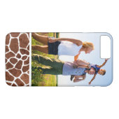 Coques Case-Mate iPhone Taches faites sur commande de girafe de photo (Dos (Horizontal))