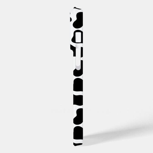 Coques Case-Mate iPhone taches noires et blanches, motif de vache (Verso / Gauche)