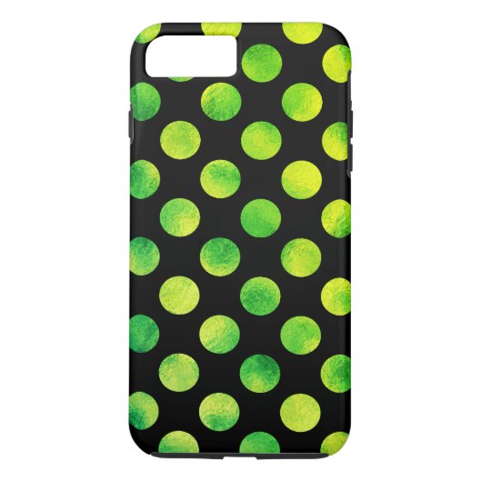 Coques Case-Mate iPhone Taches vertes à pois délavées (Dos)