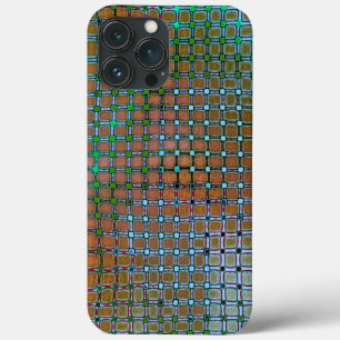 Case-Mate iPhone Case Taches vertes de museau sous grille rustique