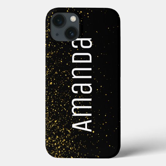 Coques Case-Mate iPhone Tachetée d'or (Verso)