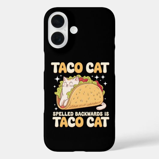 Coques Case-Mate iPhone Tacocat Épelé à l'Envers Taco Cat Mexicain (Verso)
