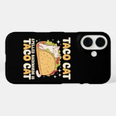 Coques Case-Mate iPhone Tacocat Épelé à l'Envers Taco Cat Mexicain (Verso (horizontal))