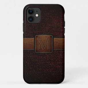 Coque Case-Mate Pour iPhone Tag Brown en cuir Brown