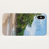 Coques Case-Mate iPhone Tahiti Sand Beach Ciel bleu Palmiers (Dos (Horizontal))