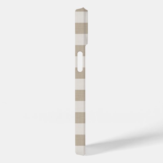 Coques Case-Mate iPhone Tailles beiges rustiques Monogrammes (Verso / Droite)