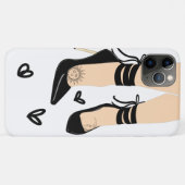 Coques Case-Mate iPhone Talons Hauts Noir à Bretelles Soleil Lune Féminin  (Dos (Horizontal))