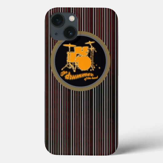 Coques Case-Mate iPhone tambour jaune rayé (Verso)