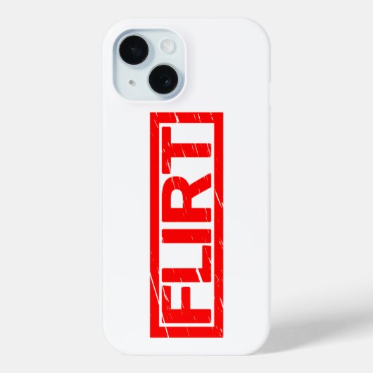 Coques Case-Mate iPhone Tampon de flirt (Verso)