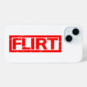 Coques Case-Mate iPhone Tampon de flirt (Verso (horizontal))