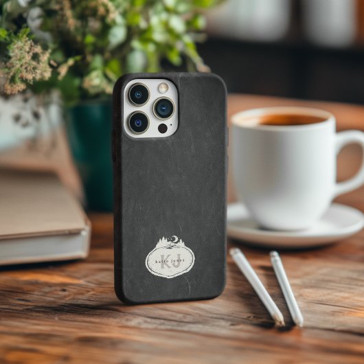 Coques Case-Mate iPhone Tampon de la nature à monogramme | Nom personnalis