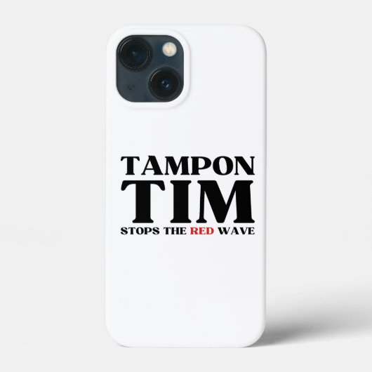 Coques Case-Mate iPhone Tampon Tim Arrêtera Le Red Wave-Tim Walz 2024 (Verso)