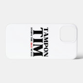 Coques Case-Mate iPhone Tampon Tim Arrêtera Le Red Wave-Tim Walz 2024 (Verso (horizontal))