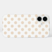 Coques Case-Mate iPhone Tan pois (Verso (horizontal))