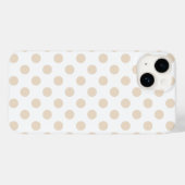 Coques Case-Mate iPhone Tan pois (Verso (horizontal))