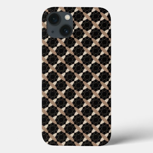 Coques Case-Mate iPhone Tan sur noir (Verso)